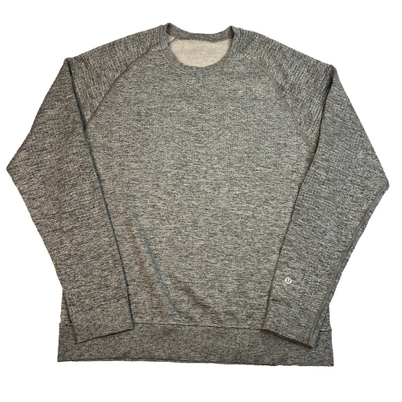 Lululemon Sweatshirt Men's Medium Engineered Warmth Heather Grey - Picture 1 of 7
